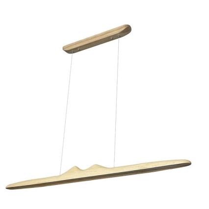 LED Hanglamp aan een koord LED/22W/230V 4000K 120 cm essehout/massief hout