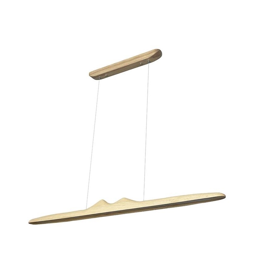 LED Hanglamp aan een koord LED/22W/230V 4000K 120 cm essehout/massief hout