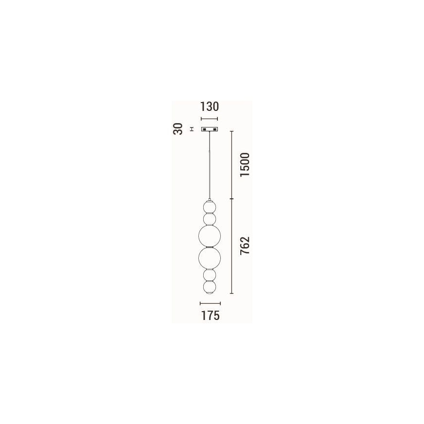 LED Hanglamp aan een koord LED/24W/230V 3000K