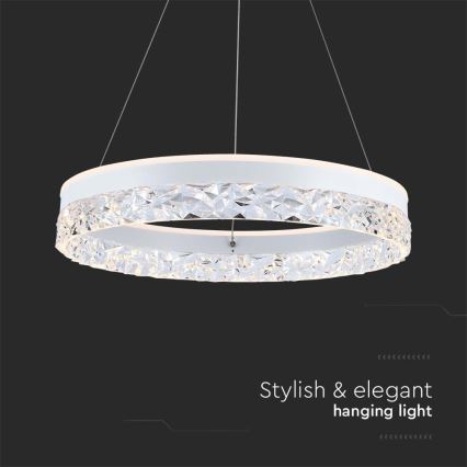 LED Hanglamp aan een koord LED/25W/230V 3000K diameter 50 cm wit