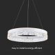 LED Hanglamp aan een koord LED/25W/230V 3000K diameter 50 cm wit