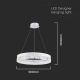LED Hanglamp aan een koord LED/25W/230V 3000K diameter 50 cm wit