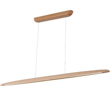 LED Hanglamp aan een koord LED/26W/230V 4000K 150 cm beuken/massief hout