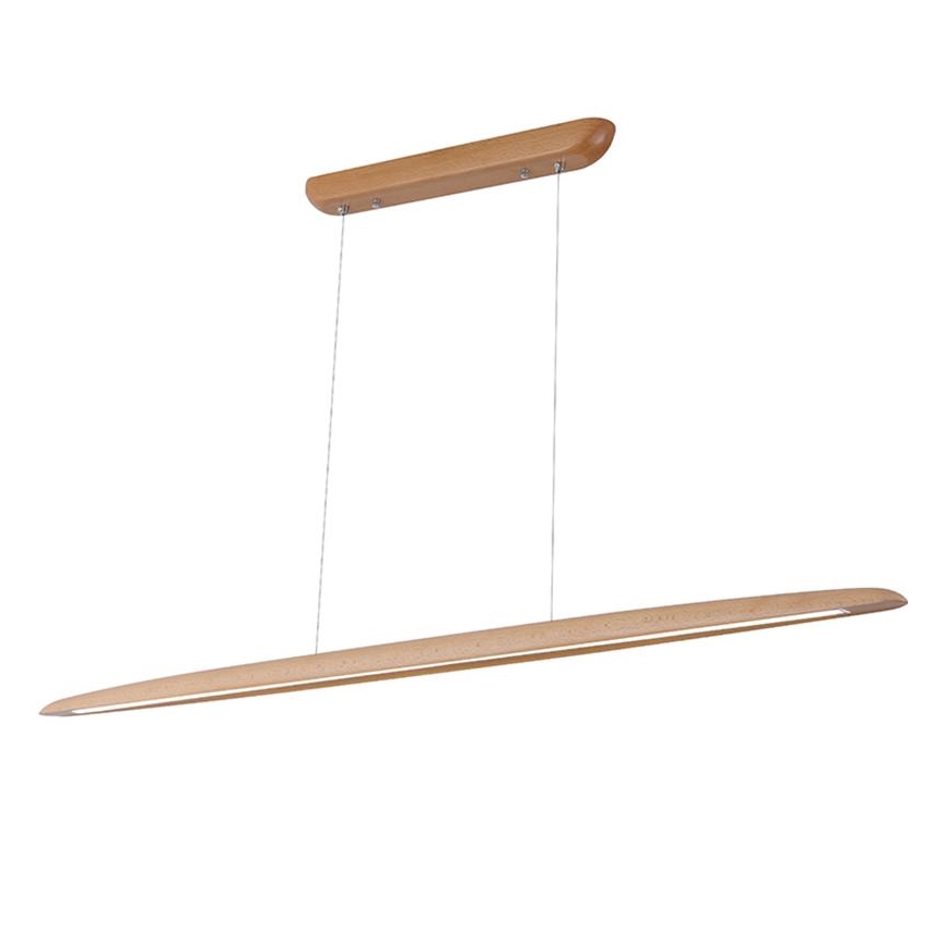 LED Hanglamp aan een koord LED/26W/230V 4000K 150 cm beuken/massief hout