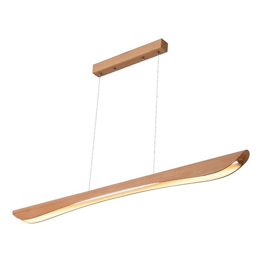 LED Hanglamp aan een koord LED/26W/230V 4000K 150 cm beuken/massief hout