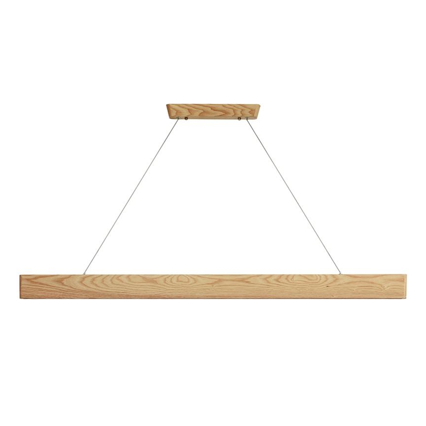 LED Hanglamp aan een koord LED/26W/230V 4000K 150 cm essehout/massief hout