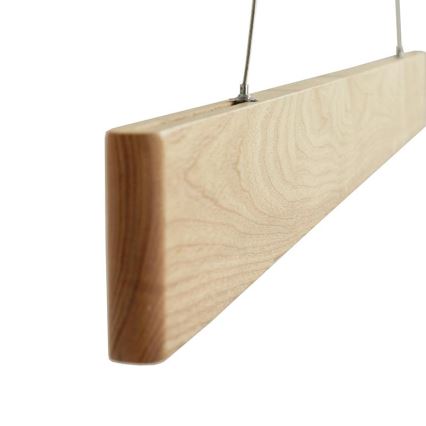 LED Hanglamp aan een koord LED/26W/230V 4000K 150 cm essehout/massief hout