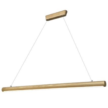 LED Hanglamp aan een koord LED/26W/230V 4000K 150 cm essehout/massief hout