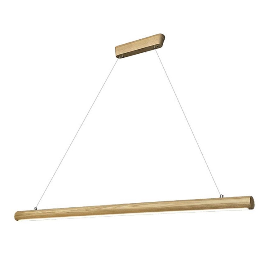 LED Hanglamp aan een koord LED/26W/230V 4000K 150 cm essehout/massief hout