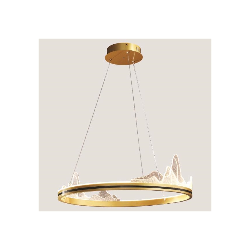 LED Hanglamp aan een koord LED/35W/230V 3000K goud