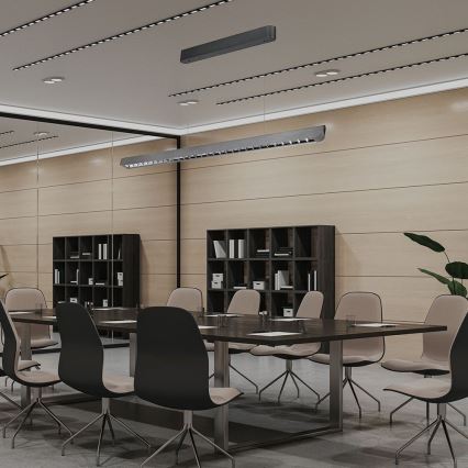 LED Hanglamp aan een koord LED/36W/230V 3000/4000/6400K antraciet