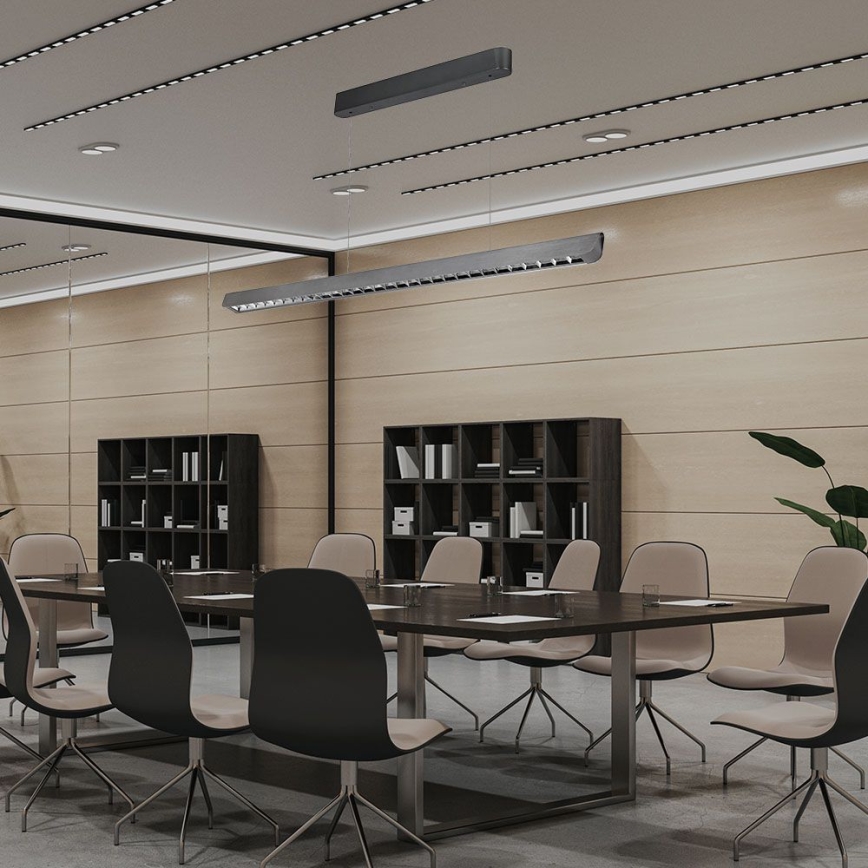 LED Hanglamp aan een koord LED/36W/230V 3000/4000/6400K antraciet