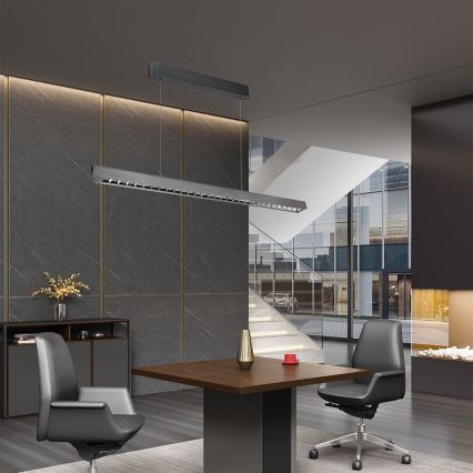 LED Hanglamp aan een koord LED/36W/230V 3000/4000/6400K antraciet