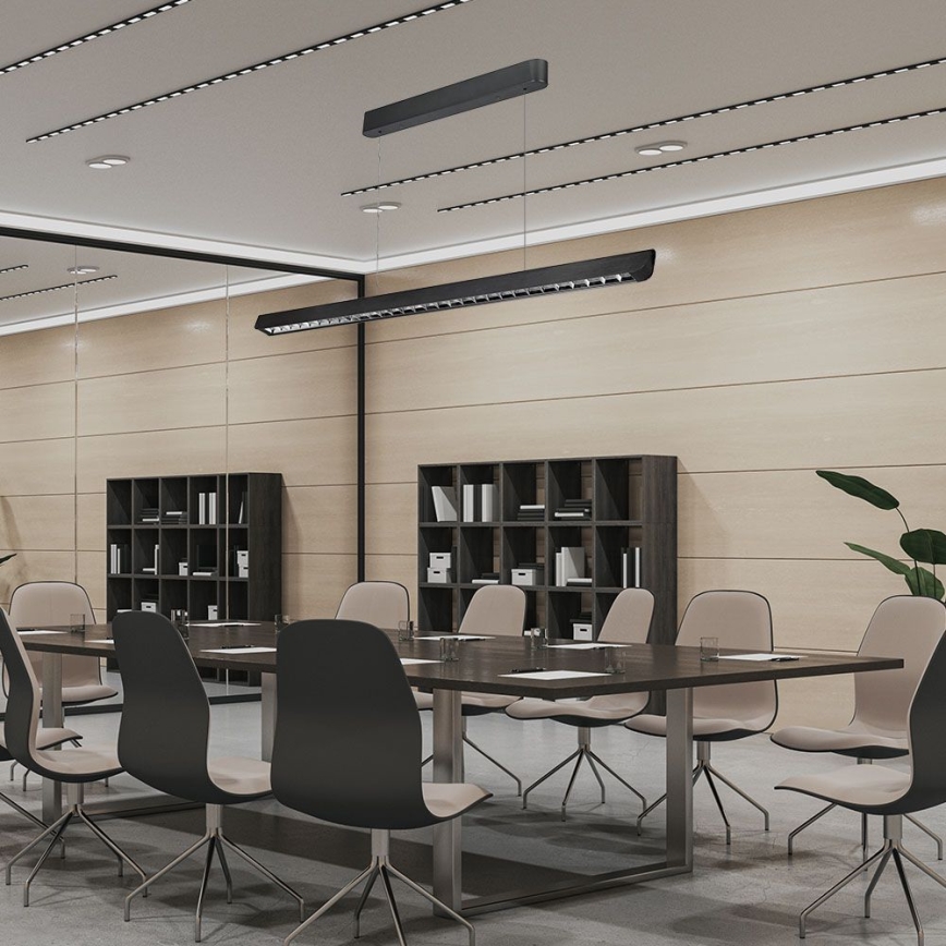 LED Hanglamp aan een koord LED/36W/230V 3000/4000/6400K zwart