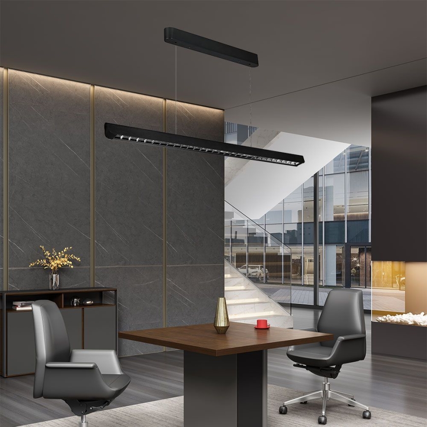 LED Hanglamp aan een koord LED/36W/230V 3000/4000/6400K zwart