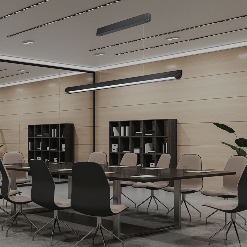 LED Hanglamp aan een koord LED/36W/230V 3000/4000/6400K zwart