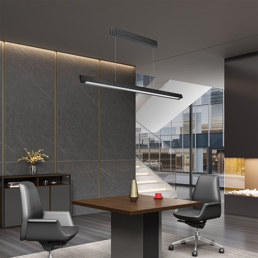 LED Hanglamp aan een koord LED/36W/230V 3000/4000/6400K zwart