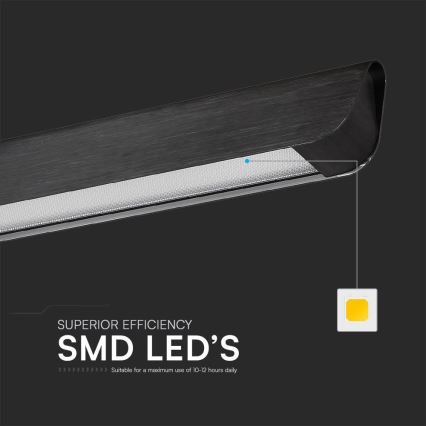 LED Hanglamp aan een koord LED/36W/230V 3000/4000/6400K zwart