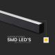 LED Hanglamp aan een koord LED/40W/230V 3000/4000/6400K zwart