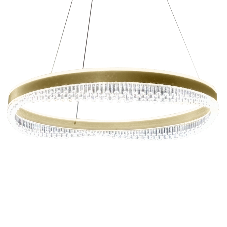 LED Hanglamp aan een koord LED/52W/230V diameter 60 cm goud