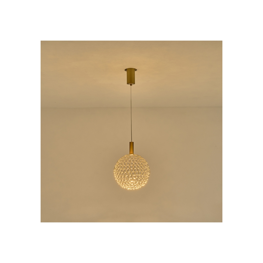 LED Hanglamp aan een koord LED/6,3W/230V 3000K goud diameter 25 cm