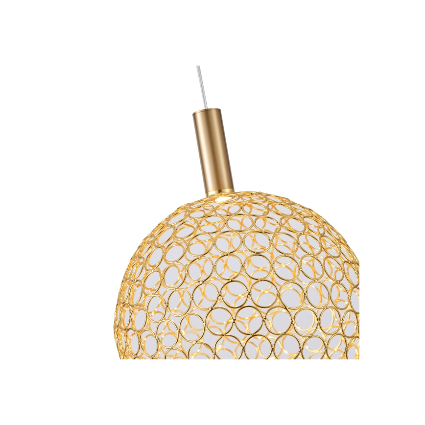 LED Hanglamp aan een koord LED/6,3W/230V 3000K goud diameter 25 cm