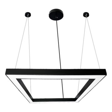 LED Hanglamp aan een koord LED/70W/230V 4000K 100x100 cm zwart
