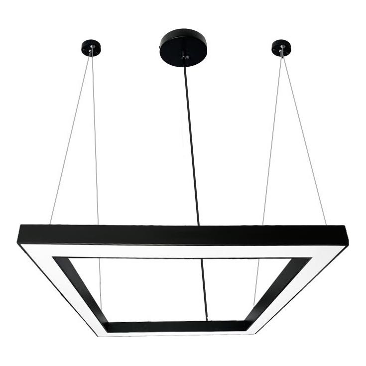 LED Hanglamp aan een koord LED/70W/230V 4000K 100x100 cm zwart