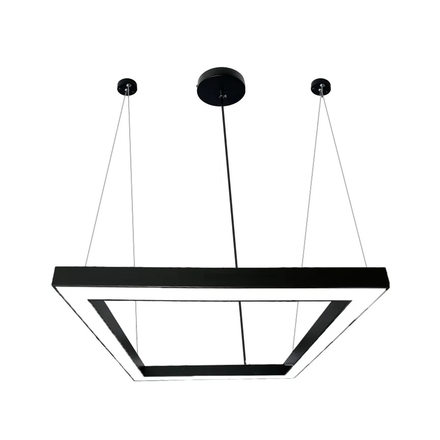 LED Hanglamp aan een koord LED/70W/230V 4000K 100x100 cm zwart