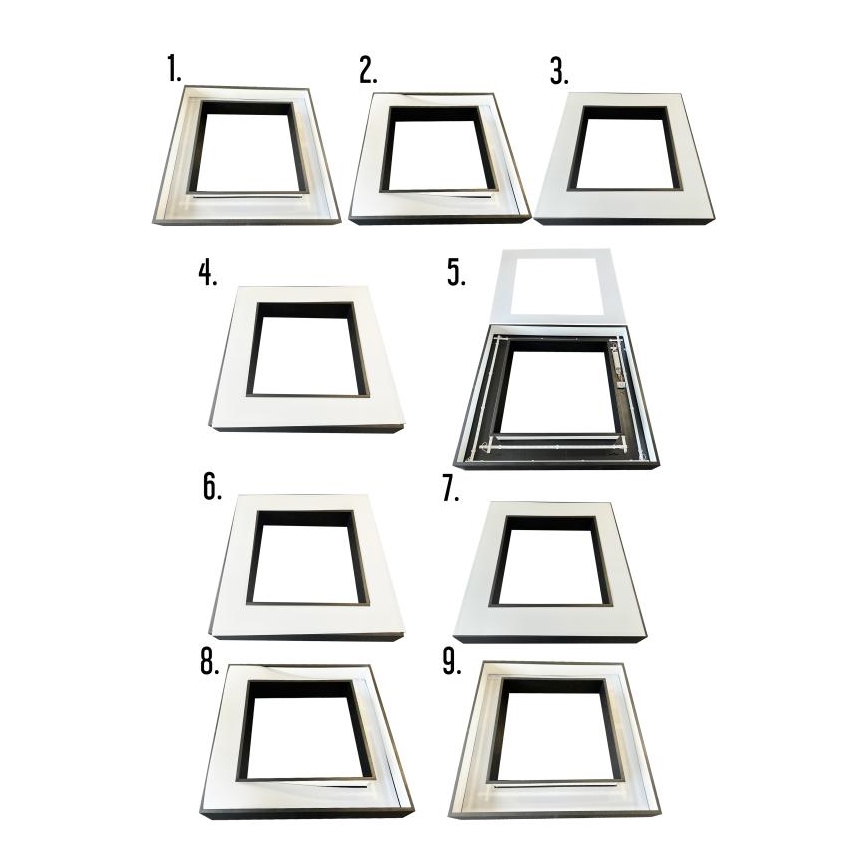 LED Hanglamp aan een koord LED/70W/230V 4000K 100x100 cm zwart