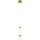 LED Hanglamp aan een koord LUCCO LED/13W/230V diameter 15 cm goud