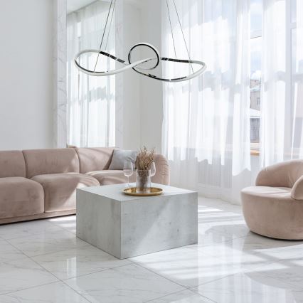 LED Hanglamp aan een koord MARCO LED/42W/230V glanzend chroom