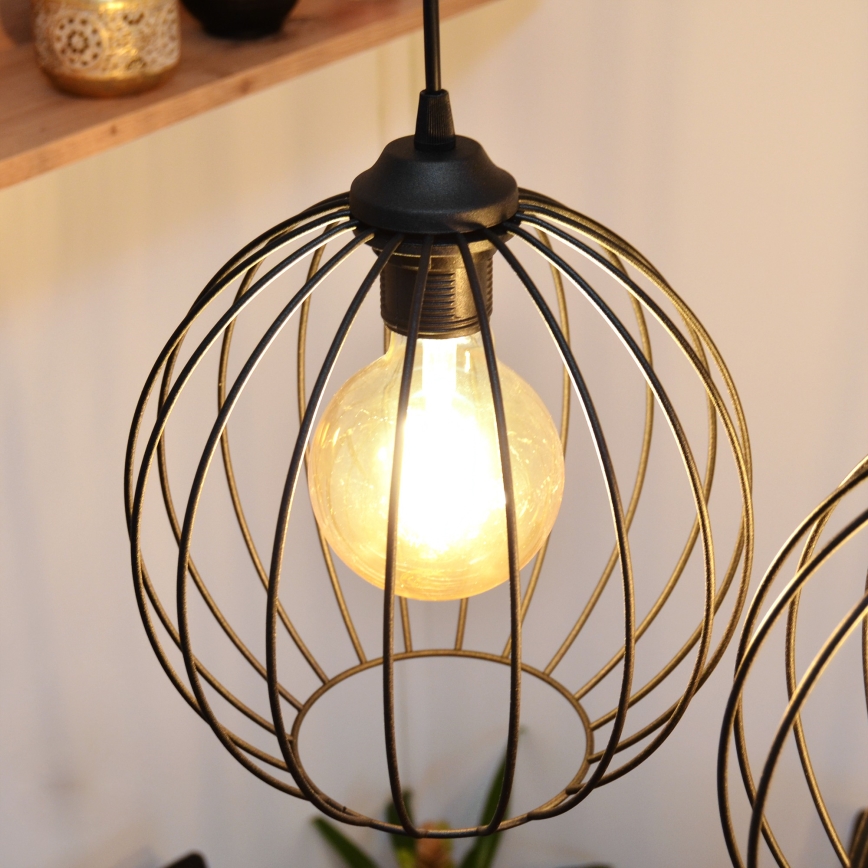 LED Hanglamp aan een koord MERCURE 3xE27/15W/230V