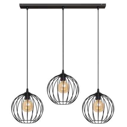 LED Hanglamp aan een koord MERCURE 3xE27/15W/230V