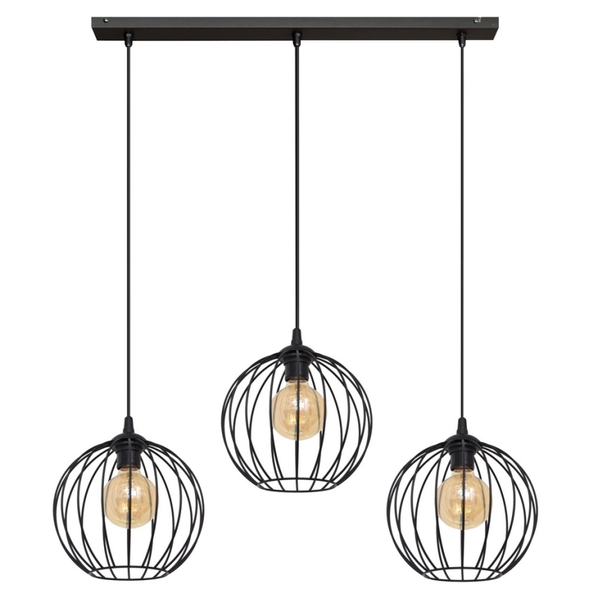 LED Hanglamp aan een koord MERCURE 3xE27/15W/230V