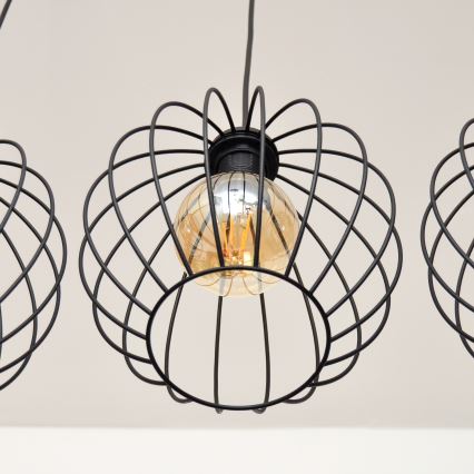 LED Hanglamp aan een koord MERCURE 3xE27/15W/230V