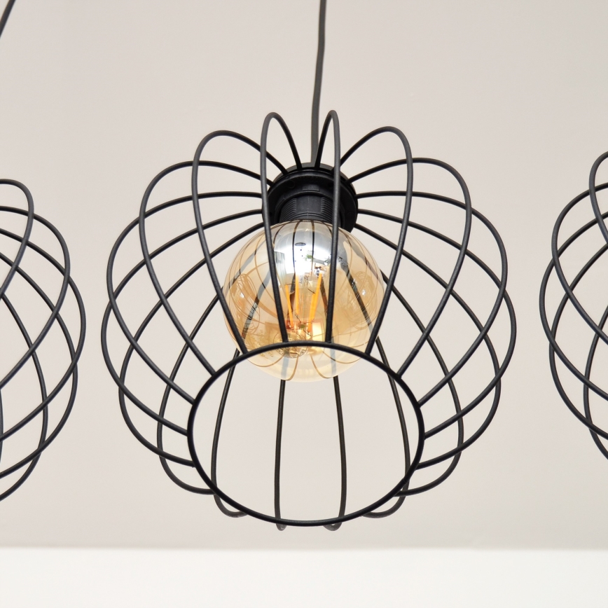 LED Hanglamp aan een koord MERCURE 3xE27/15W/230V
