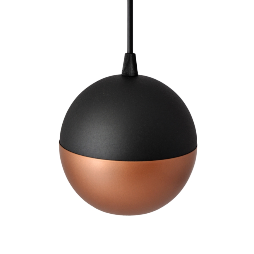LED Hanglamp aan een koord MIDWAY 3xGU10/4,8W/230V zwart/koper