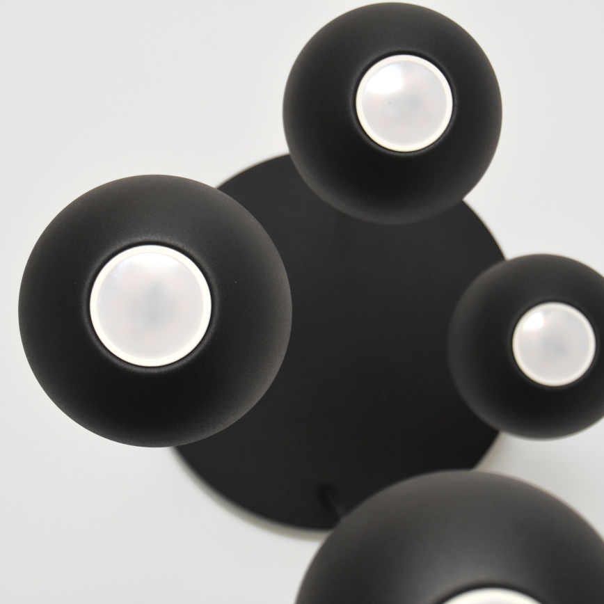 LED Hanglamp aan een koord MIDWAY 4xGU10/4,8W/230V zwart