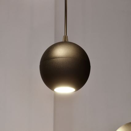 LED Hanglamp aan een koord MIDWAY 4xGU10/4,8W/230V zwart