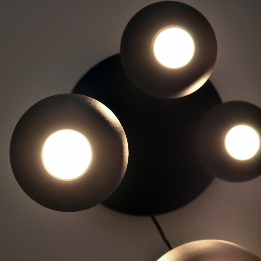 LED Hanglamp aan een koord MIDWAY 4xGU10/4,8W/230V zwart