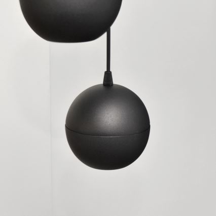 LED Hanglamp aan een koord MIDWAY 4xGU10/4,8W/230V zwart