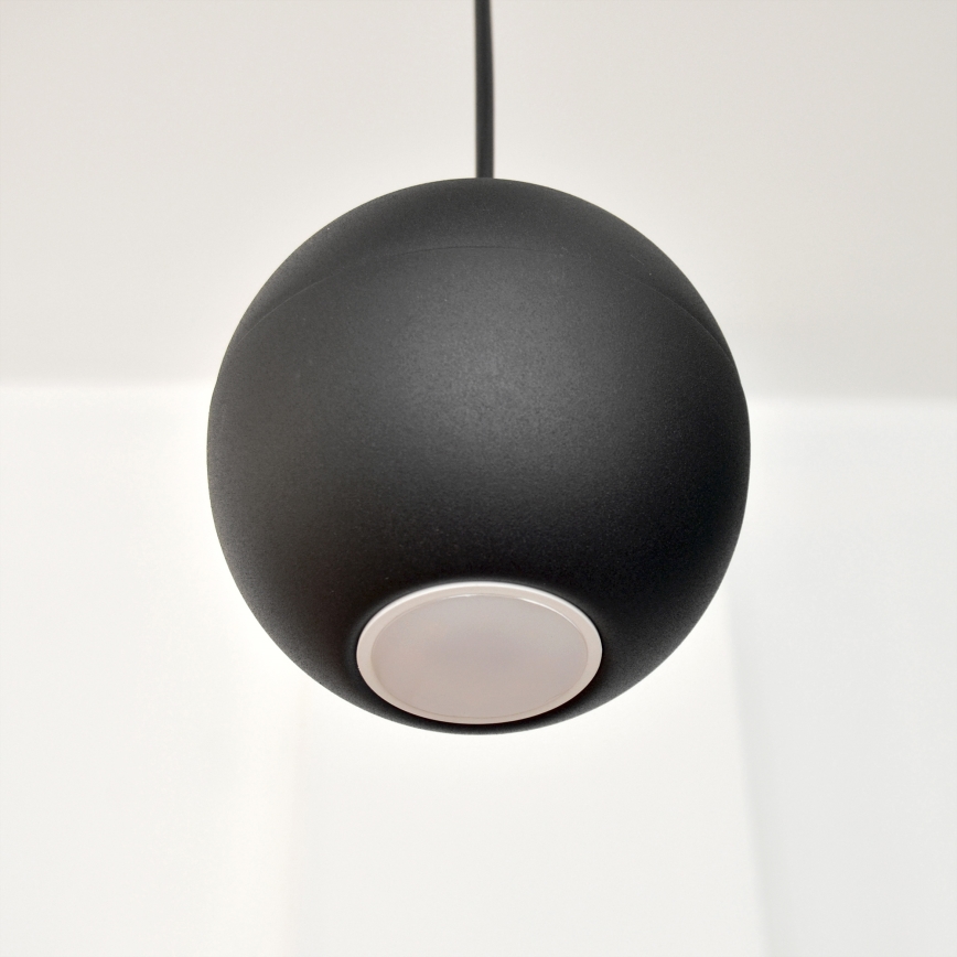 LED Hanglamp aan een koord MIDWAY 4xGU10/4,8W/230V zwart