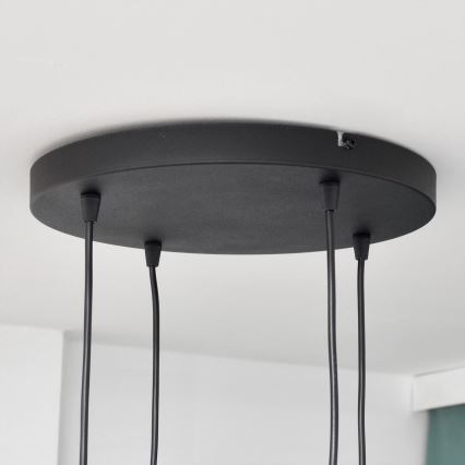 LED Hanglamp aan een koord MIDWAY 4xGU10/4,8W/230V zwart