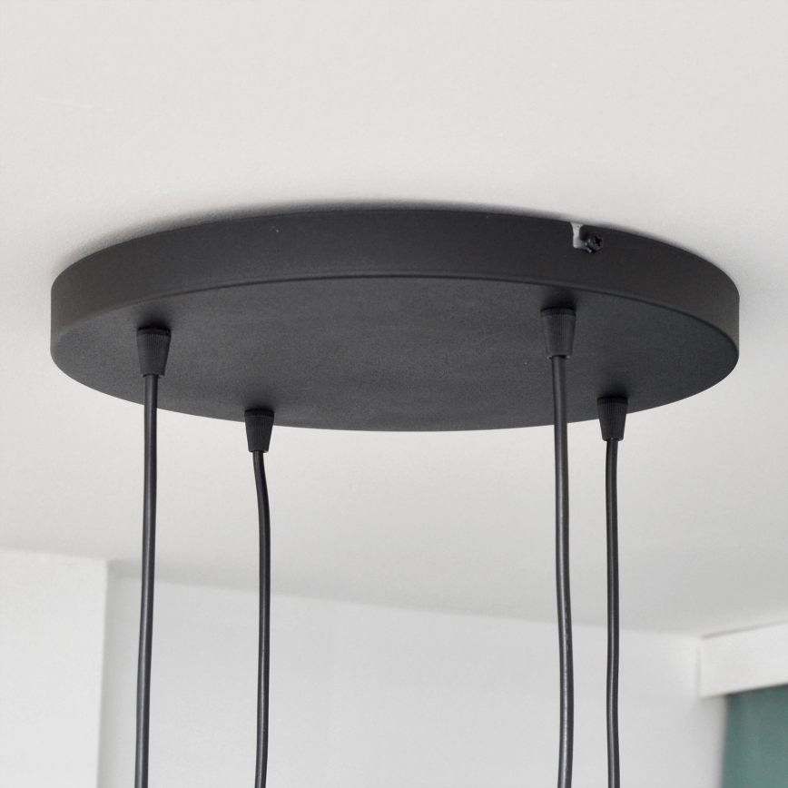 LED Hanglamp aan een koord MIDWAY 4xGU10/4,8W/230V zwart