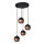 LED Hanglamp aan een koord MIDWAY 4xGU10/4,8W/230V zwart/koper