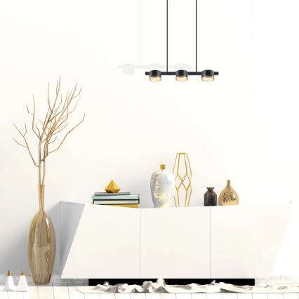 LED Hanglamp aan een koord MIRELLA 3xGX53/6W/230V zwart