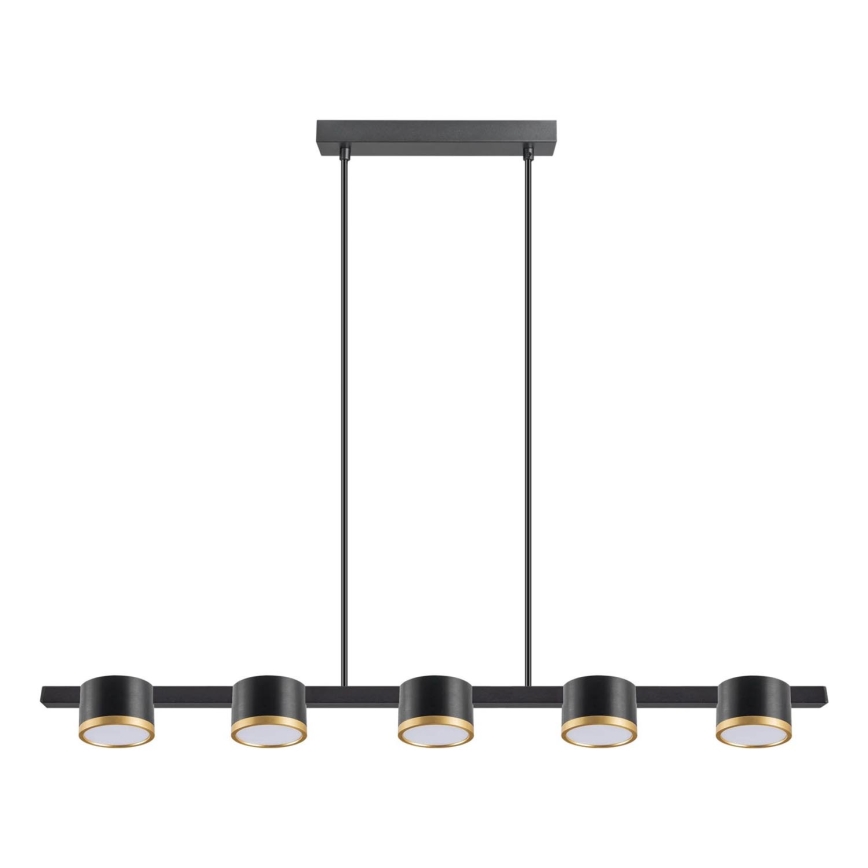 LED Hanglamp aan een koord MIRELLA 5xGX53/6W/230V zwart