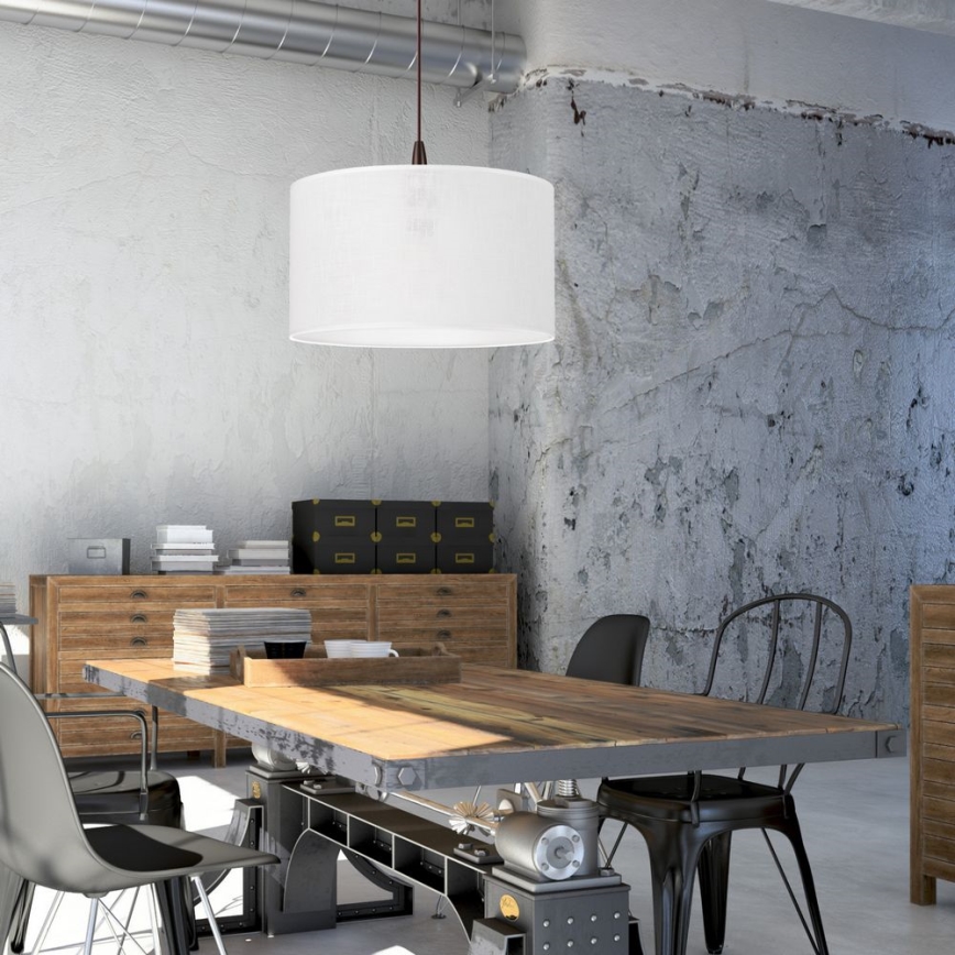 LED Hanglamp aan een koord NOEL 1xE27/60W/230V wit