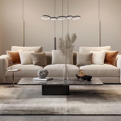 LED Hanglamp aan een koord OLYMPIA 5xLED/10W/230V zwart